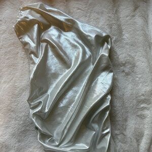 H&M sparkle silver top